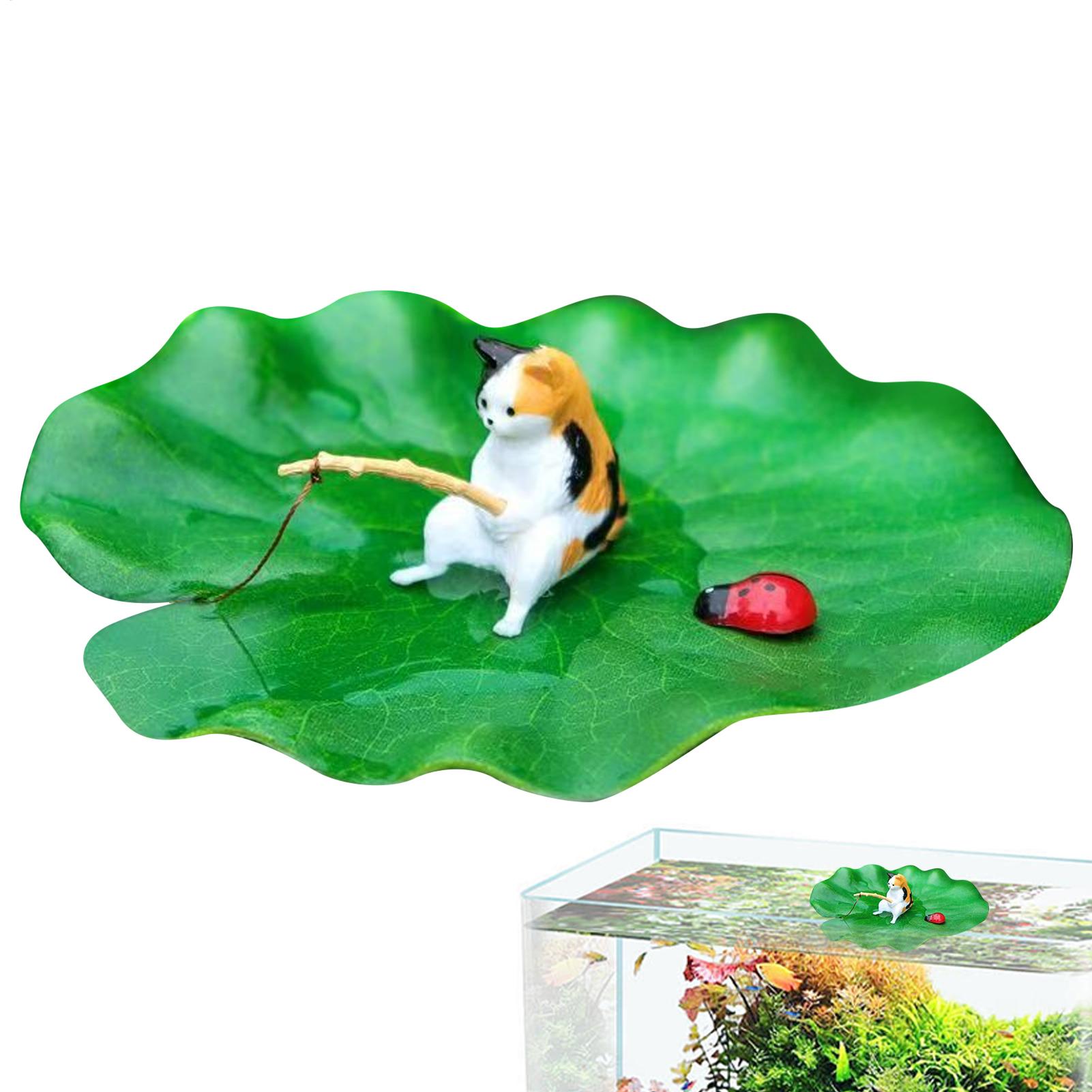 Aquarium Plants Live - Décoration d'aquarium : Modèle de chat