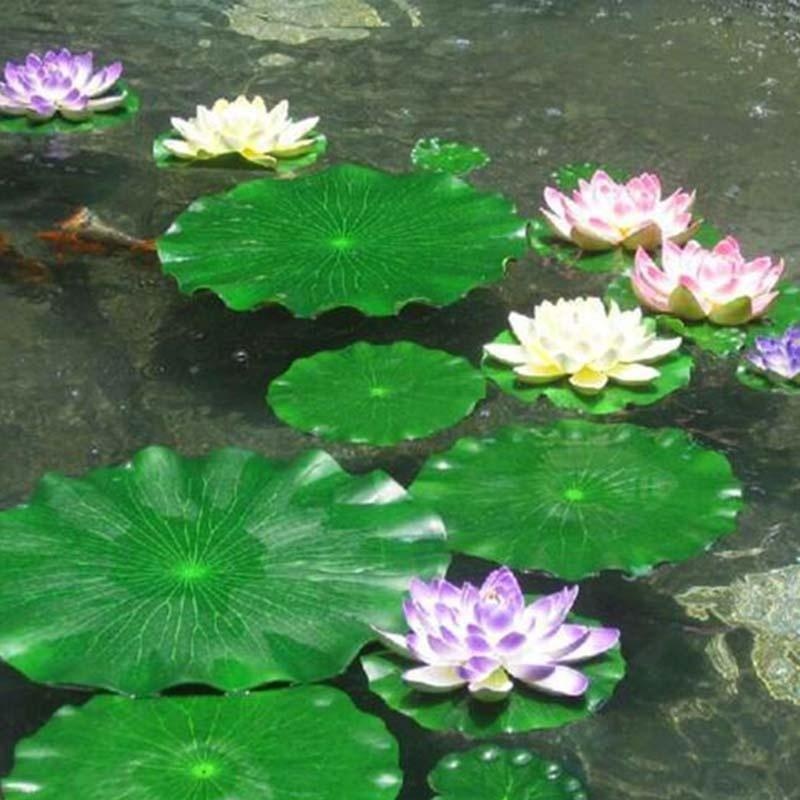 Aquarium Plant Substrate - Nouvelles feuilles de lotus artificielles 2026