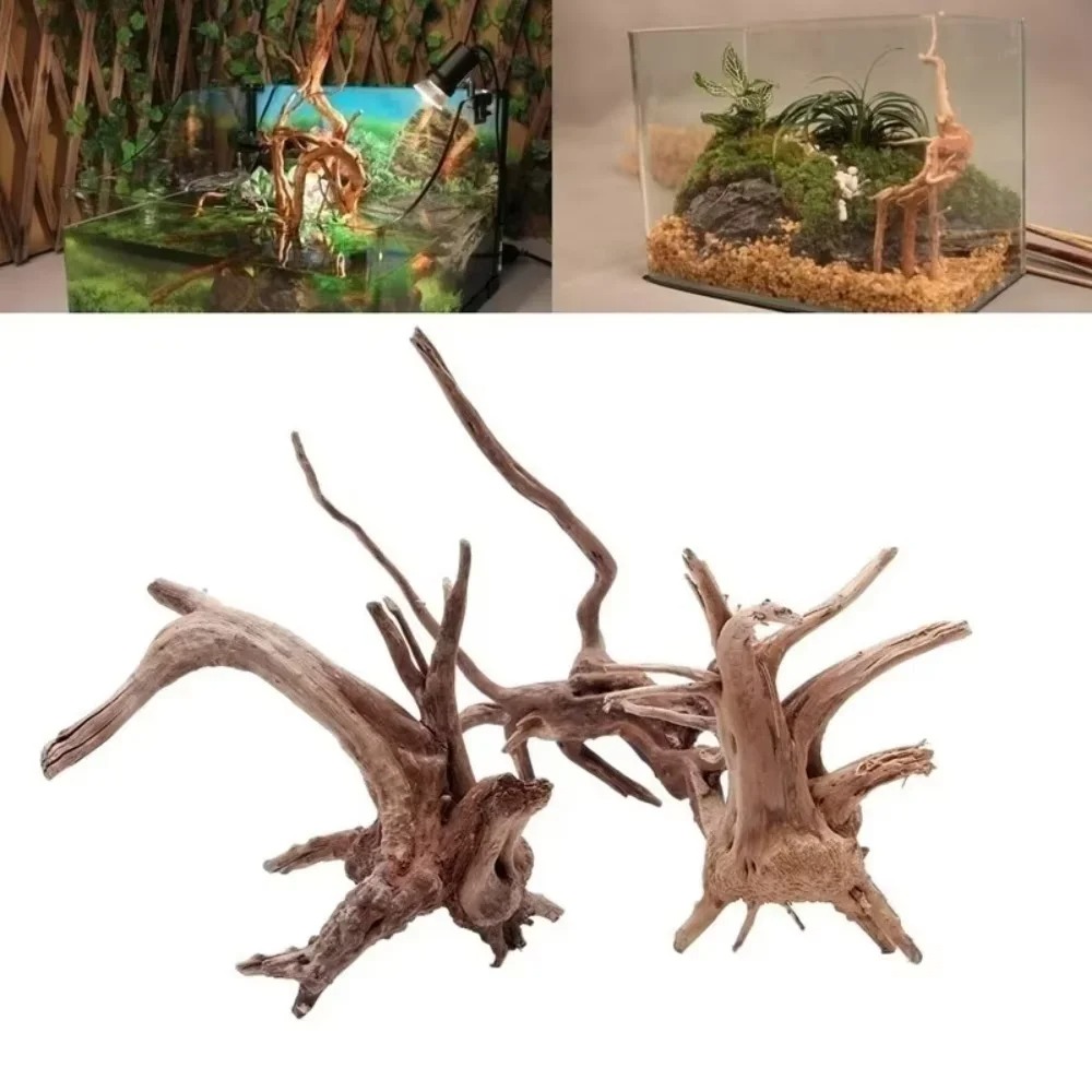 Aquarium Plant Substrate - Décoration d'aquarium en bois flotté naturel