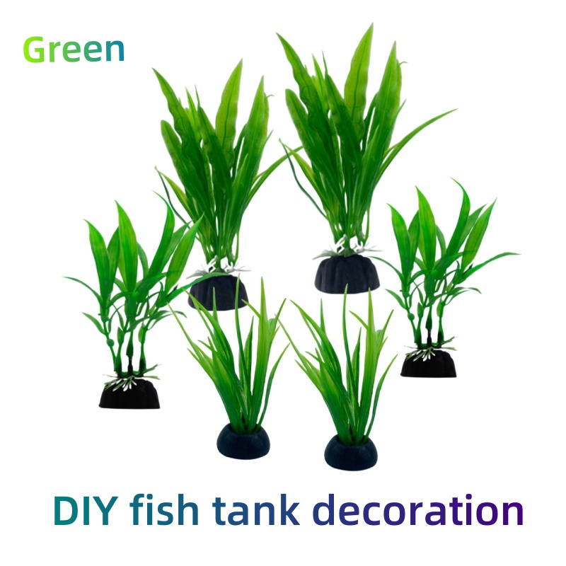 Live Plant Aquarium - Lot de 6 plantes d'aquarium, décorations