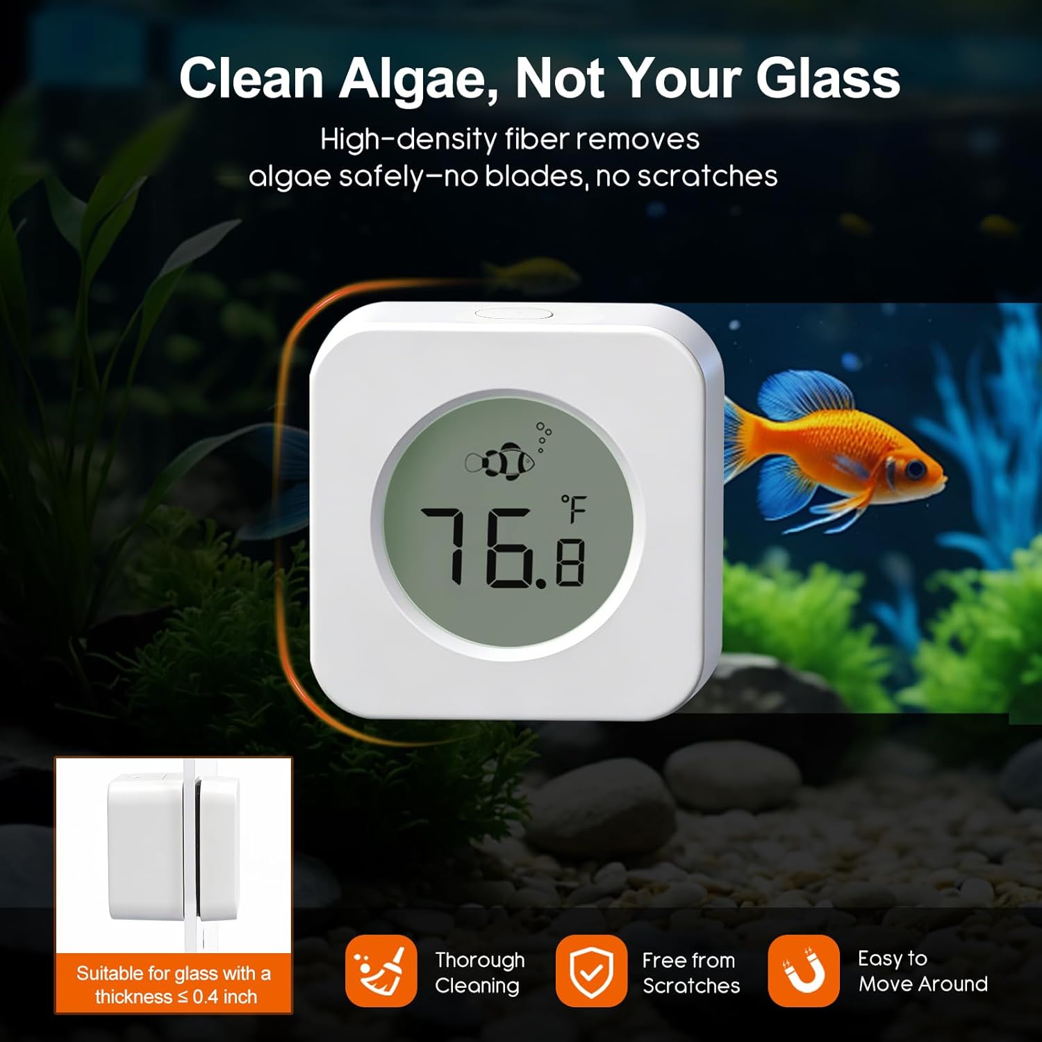 Nettoyeur magnétique pour aqua - Planted Aquarium Cleaning avis et prix
