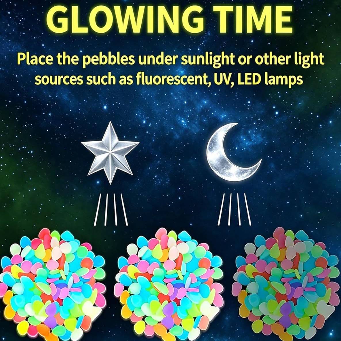 Galets lumineux colorés qui br - Planted Tank avis et prix